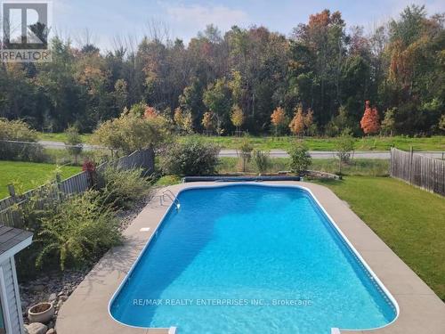 28 Sun King Crescent, Barrie, ON - Outdoor With In Ground Pool With Backyard