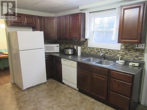 73 Brown Avenue, Grand Falls Windsor, NL - Indoor Photo Showing Kitchen With Double Sink