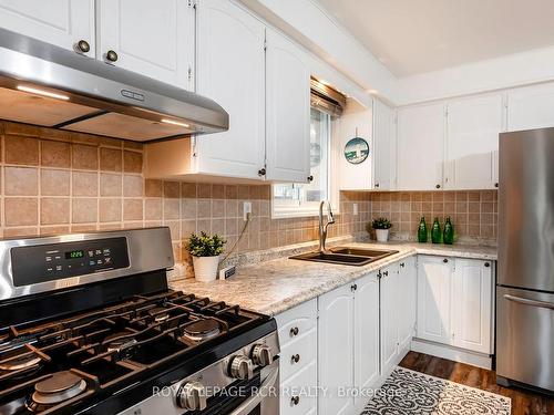 34 Diane Dr, Orangeville, ON - Indoor Photo Showing Kitchen With Double Sink