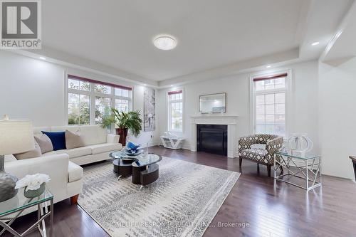 1 Dinosaur Street, Brampton, ON - Indoor Photo Showing Living Room With Fireplace