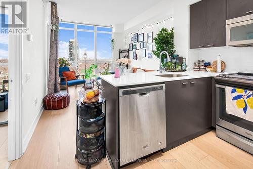 2107 - 30 Roehampton Avenue, Toronto, ON - Indoor Photo Showing Kitchen With Stainless Steel Kitchen