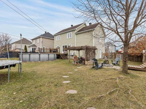 Backyard - 85 Rue De La Colonelle, Saint-Jean-Sur-Richelieu, QC - Outdoor With Above Ground Pool With Backyard