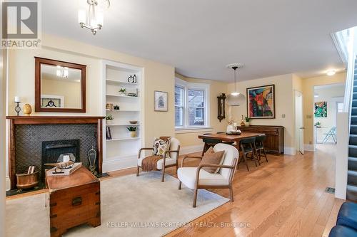 130 Sunnyside Avenue, Toronto, ON - Indoor Photo Showing Living Room With Fireplace