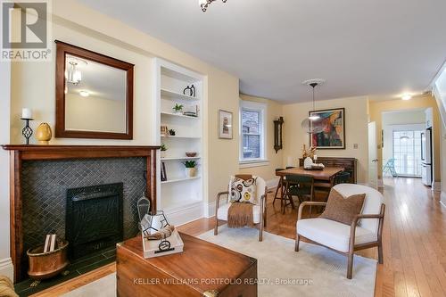 130 Sunnyside Avenue, Toronto, ON - Indoor Photo Showing Living Room With Fireplace