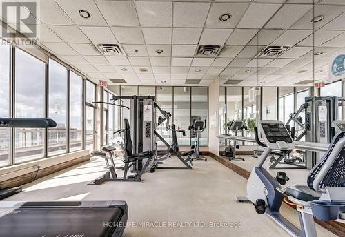 1408 - 55 Elm Drive, Mississauga, ON - Indoor Photo Showing Gym Room