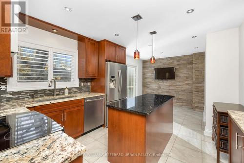 20 Beechwood Crescent W, Brampton, ON - Indoor Photo Showing Kitchen With Double Sink With Upgraded Kitchen