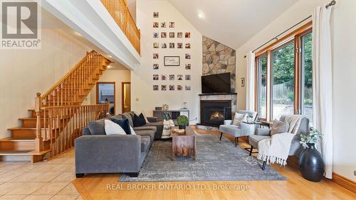 12 North Street, Brantford, ON - Indoor Photo Showing Other Room With Fireplace