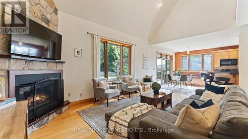 12 North Street, Brantford, ON - Indoor Photo Showing Living Room With Fireplace