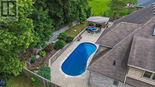 12 North Street, Brantford, ON - Outdoor With In Ground Pool