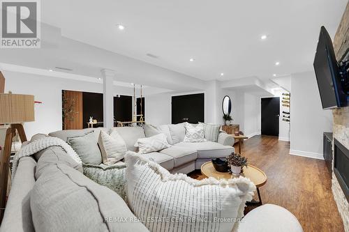 53 Diana Avenue, Grimsby, ON - Indoor Photo Showing Living Room With Fireplace