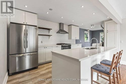 136 Brantdale Avenue, Hamilton, ON - Indoor Photo Showing Kitchen With Stainless Steel Kitchen With Upgraded Kitchen