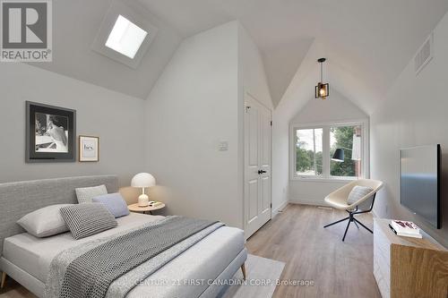 Primary Bedroom Staged - 452 Woodman Avenue, London, ON - Indoor Photo Showing Bedroom