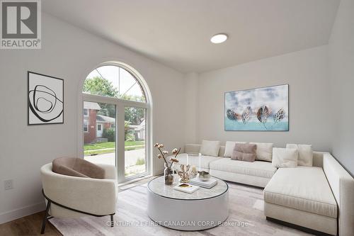 Living Room Staged - 452 Woodman Avenue, London, ON - Indoor Photo Showing Living Room