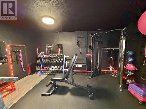 1173 Yorston Avenue, Quesnel, BC - Indoor Photo Showing Gym Room