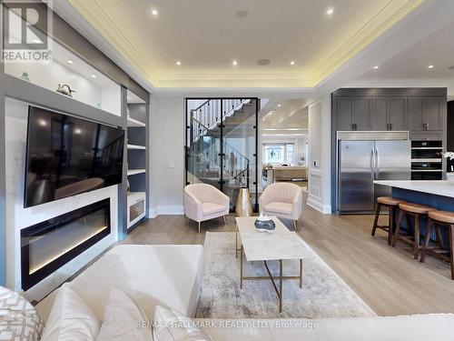 145 Norton Avenue, Toronto, ON - Indoor Photo Showing Living Room With Fireplace