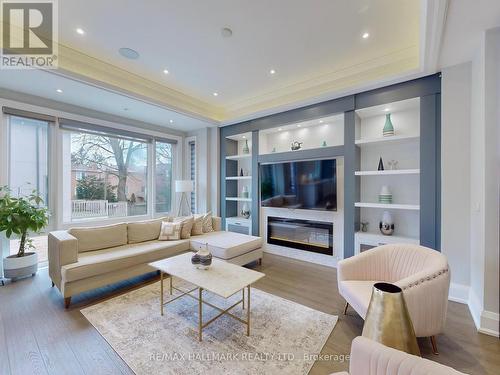 145 Norton Avenue, Toronto, ON - Indoor Photo Showing Living Room With Fireplace