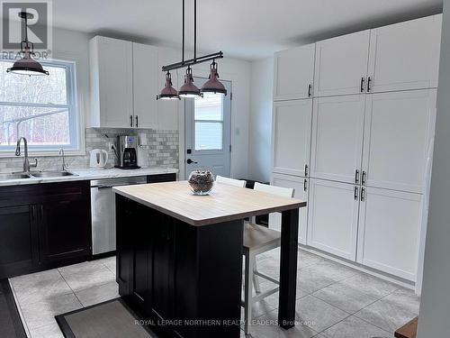 502 Remembrance Street, Timmins (Porcupine - West), ON - Indoor Photo Showing Kitchen With Double Sink