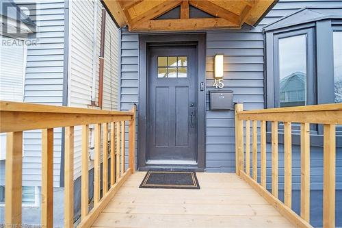 View of entrance to property - 45 Munroe Street, Hamilton, ON - Outdoor With Exterior