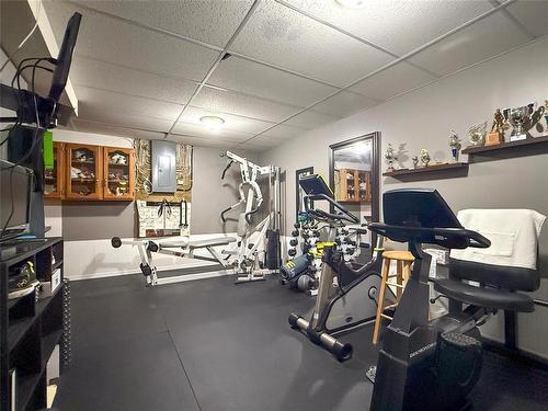 219 3Rd Avenue W, Souris, MB - Indoor Photo Showing Gym Room