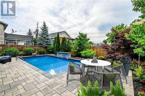 8 Tuscany Court, St. Catharines (453 - Grapeview), ON - Outdoor With In Ground Pool With Deck Patio Veranda With Backyard