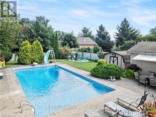 2978 St. Paul Avenue, Niagara Falls (205 - Church'S Lane), ON - Outdoor With In Ground Pool With Deck Patio Veranda With Backyard