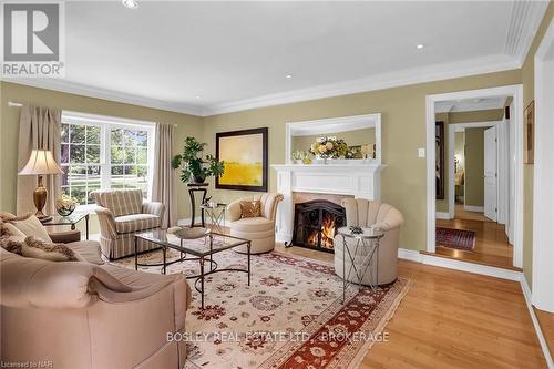 14443 Niagara River Parkway, Niagara-On-The-Lake (106 - Queenston), ON - Indoor Photo Showing Living Room With Fireplace