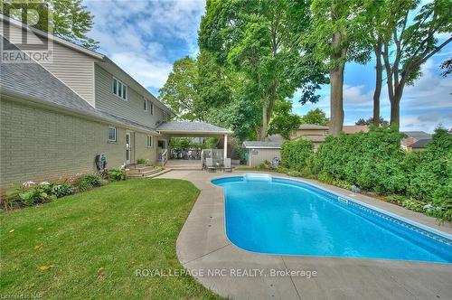 3378 Saint Patrick Avenue, Niagara Falls (206 - Stamford), ON - Outdoor With In Ground Pool With Deck Patio Veranda With Backyard