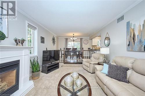 3378 Saint Patrick Avenue, Niagara Falls (206 - Stamford), ON - Indoor Photo Showing Living Room With Fireplace