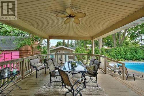 3378 Saint Patrick Avenue, Niagara Falls (206 - Stamford), ON - Outdoor With In Ground Pool With Deck Patio Veranda With Exterior