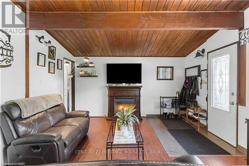 1711 Dominion Rd Road, Fort Erie (334 - Crescent Park), ON - Indoor Photo Showing Living Room With Fireplace