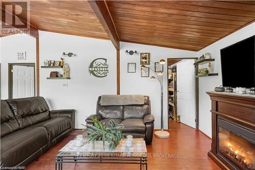 1711 Dominion Rd Road, Fort Erie (334 - Crescent Park), ON - Indoor Photo Showing Living Room With Fireplace