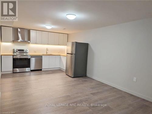 Lower - 10 Meadowvale Place, Welland (767 - N. Welland), ON - Indoor Photo Showing Kitchen With Stainless Steel Kitchen