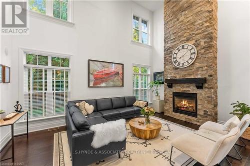 16 Red Haven Drive, Niagara-On-The-Lake (105 - St. Davids), ON - Indoor Photo Showing Living Room With Fireplace