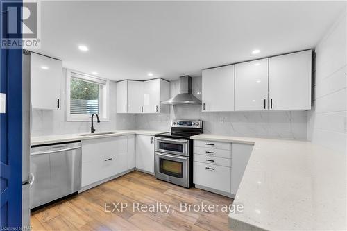 Basement - 11 Thorncliff Drive, St. Catharines (456 - Oakdale), ON - Indoor Photo Showing Kitchen With Stainless Steel Kitchen With Upgraded Kitchen