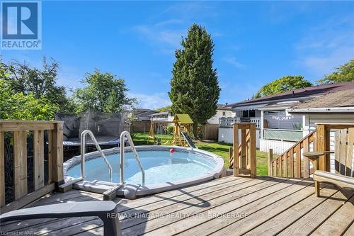 9 Orlando Drive, St. Catharines (443 - Lakeport), ON - Outdoor With Above Ground Pool With Deck Patio Veranda