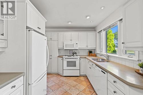 12 Broderick Avenue, Thorold (557 - Thorold Downtown), ON - Indoor Photo Showing Kitchen With Double Sink