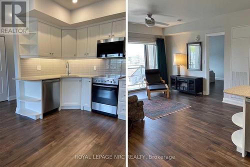 410 - 5698 Main Street Street, Niagara Falls (215 - Hospital), ON - Indoor Photo Showing Kitchen With Upgraded Kitchen