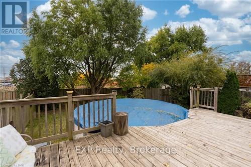 119 Candlewood Drive, Hamilton (Stoney Creek Mountain), ON - Outdoor With Above Ground Pool With Deck Patio Veranda