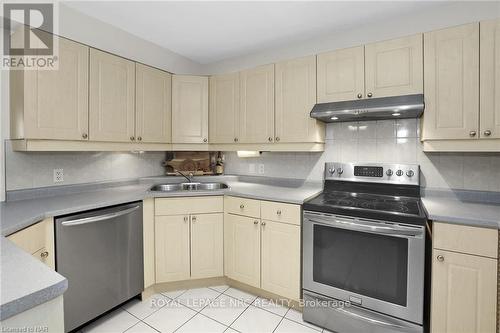 22 Flynn Court, St. Catharines (453 - Grapeview), ON - Indoor Photo Showing Kitchen With Double Sink