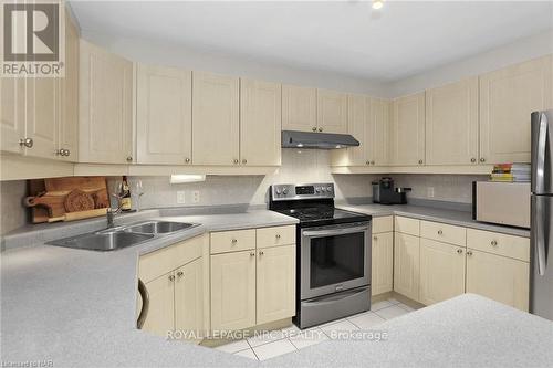 22 Flynn Court, St. Catharines (453 - Grapeview), ON - Indoor Photo Showing Kitchen With Double Sink