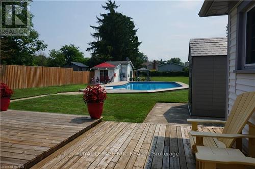 62 Cecil Street, St. Catharines (443 - Lakeport), ON - Outdoor With In Ground Pool With Deck Patio Veranda