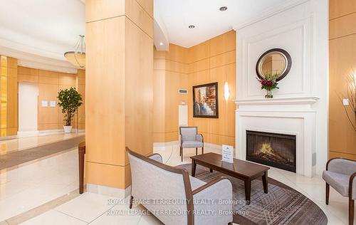 1408-8 Mckee Ave, Toronto, ON - Indoor Photo Showing Living Room With Fireplace