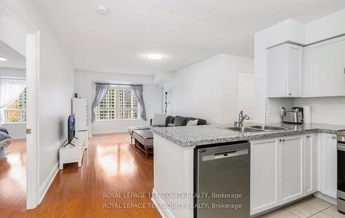 1408-8 Mckee Ave, Toronto, ON - Indoor Photo Showing Kitchen With Double Sink