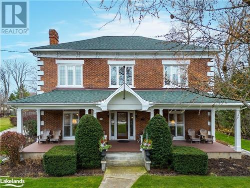 91 Denmark Street, Meaford, ON - Outdoor With Deck Patio Veranda With Facade