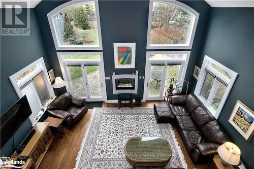 91 Denmark Street, Meaford, ON - Indoor Photo Showing Living Room With Fireplace