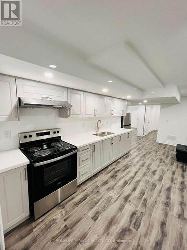 Bsmt - 94 Dolobram Trail, Brampton, ON - Indoor Photo Showing Kitchen With Stainless Steel Kitchen With Double Sink With Upgraded Kitchen