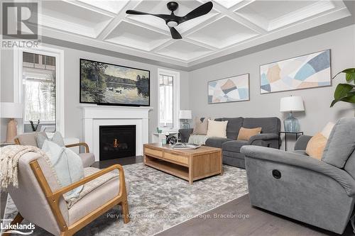 80 Chambery Street, Bracebridge (Macaulay), ON - Indoor Photo Showing Living Room With Fireplace