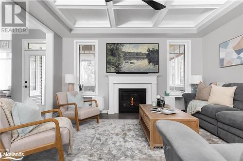 80 Chambery Street, Bracebridge (Macaulay), ON - Indoor Photo Showing Living Room With Fireplace