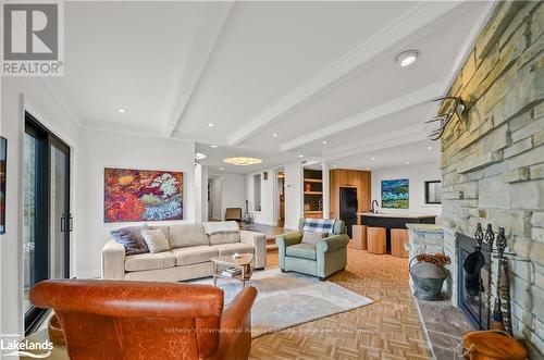 6398 Second Line, Centre Wellington, ON - Indoor Photo Showing Living Room With Fireplace