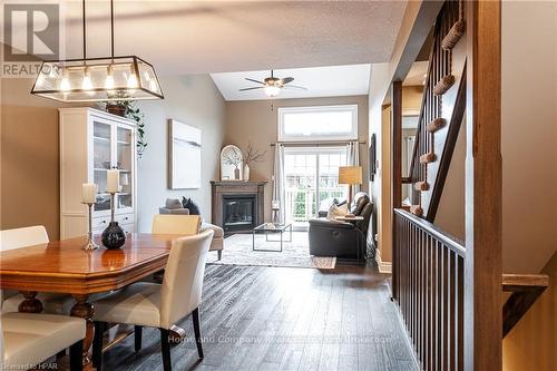 221 - 50 Galt Road Road, Stratford, ON - Indoor Photo Showing Dining Room With Fireplace